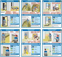 Комплект информационных плакатов Травматизм при падении