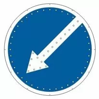 Импульсный светодиодный знак 4.2.1/4.2.2 Объезд препятствия D900